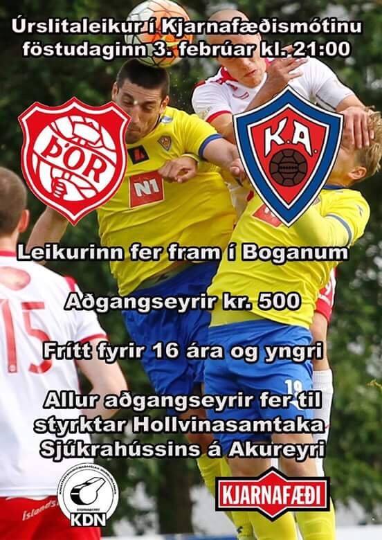 Allur ágóði af leik Þórs og KA rennur til Hollvinasamtaka SAK Allur ágóði af leik Þórs og KA rennur til Hollvinasamtaka SAK