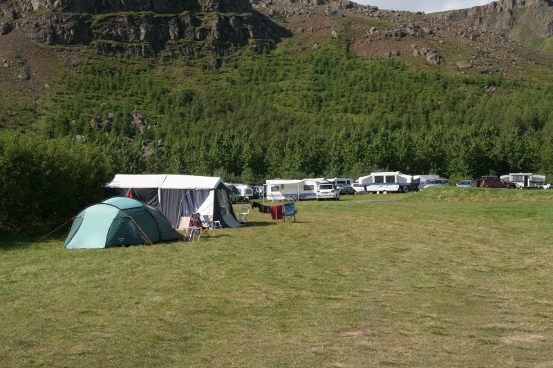 Tjaldsvæðin á Akureyri fylltust