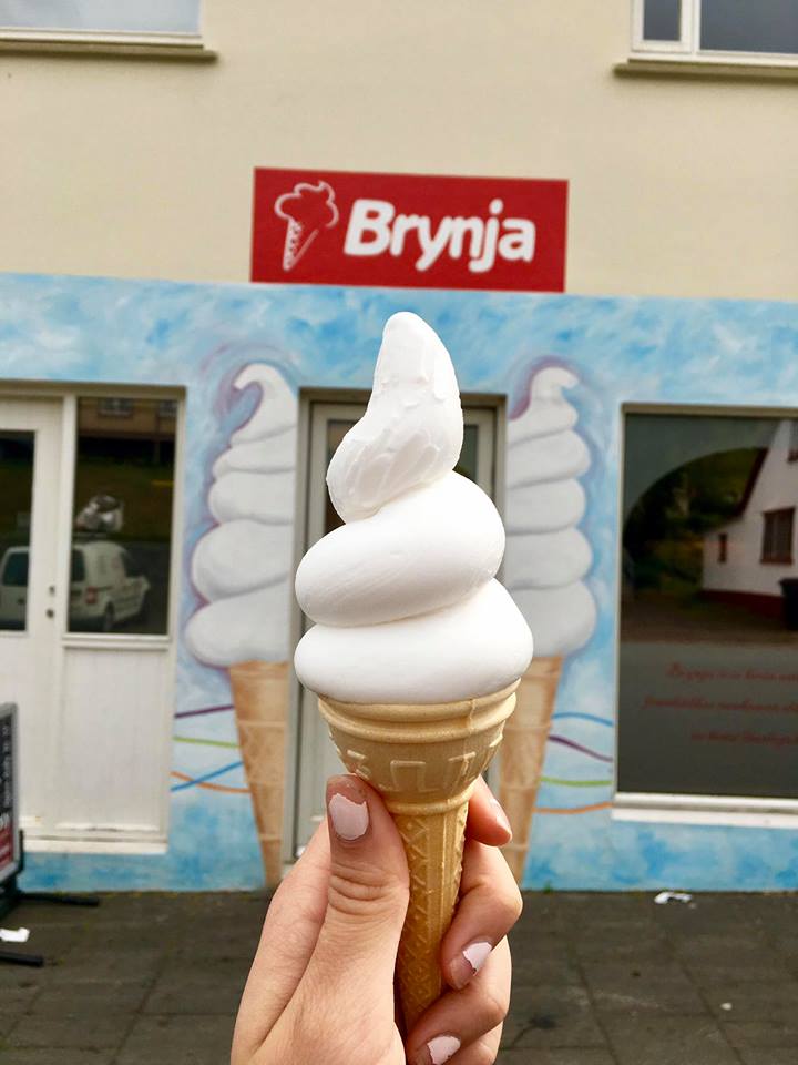 Vegan ís í Brynju á Akureyri