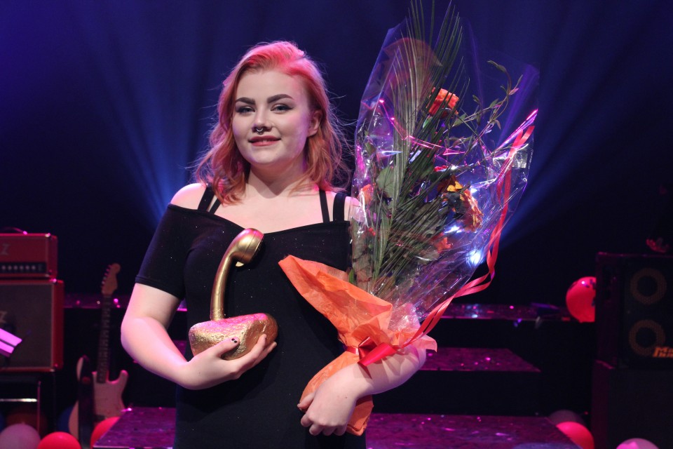 Embla Sól sigraði Sturtuhausinn Embla Sól sigraði Sturtuhausinn