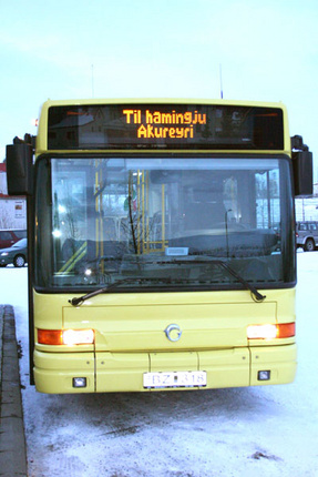 Skutlaði íbúum á milli staða þegar strætóbílstjórar lögðu niður störf Skutlaði íbúum á milli staða þegar strætóbílstjórar lögðu niður störf