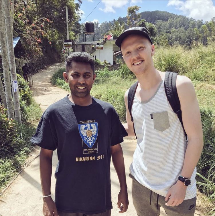 Hitti stuðningsmann Akureyrar handboltafélags í Sri Lanka