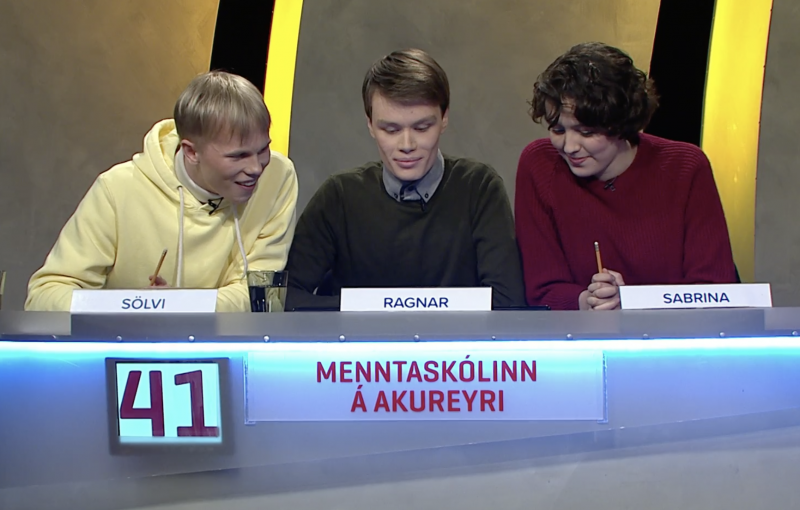 Gettu betur lið MA komst áfram í undanúrslit Gettu betur lið MA komst áfram í undanúrslit