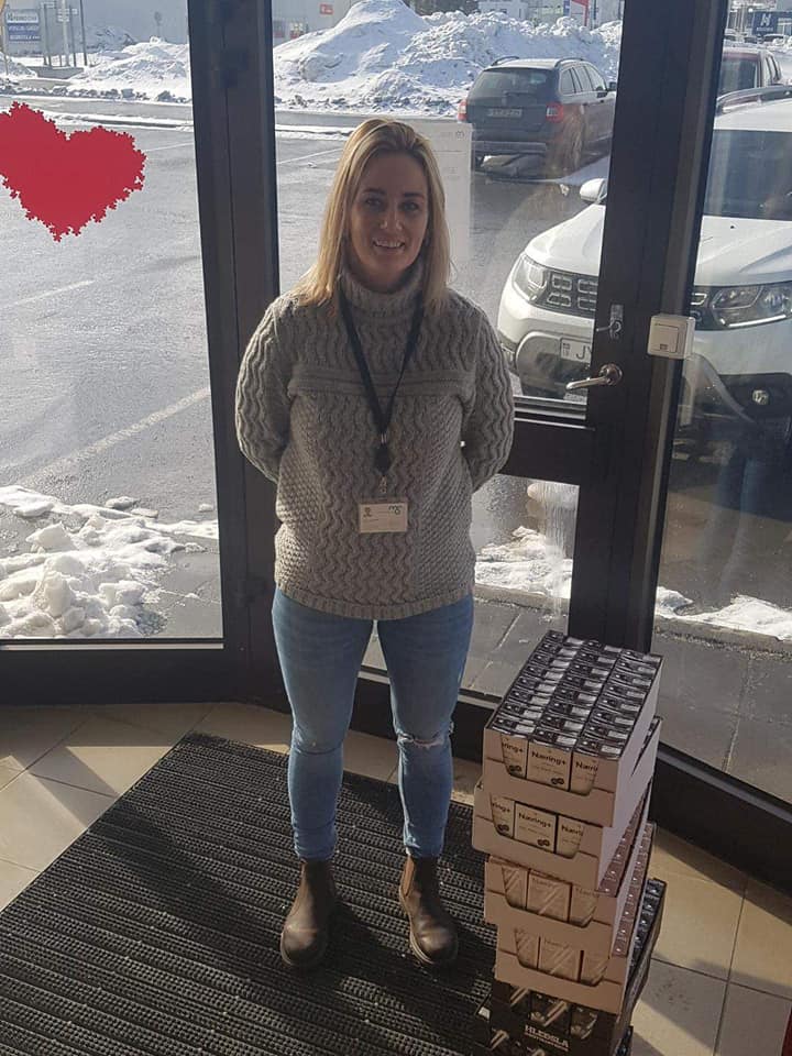 Gáfu slökkviliðinu nokkra kassa af orku fyrir komandi daga