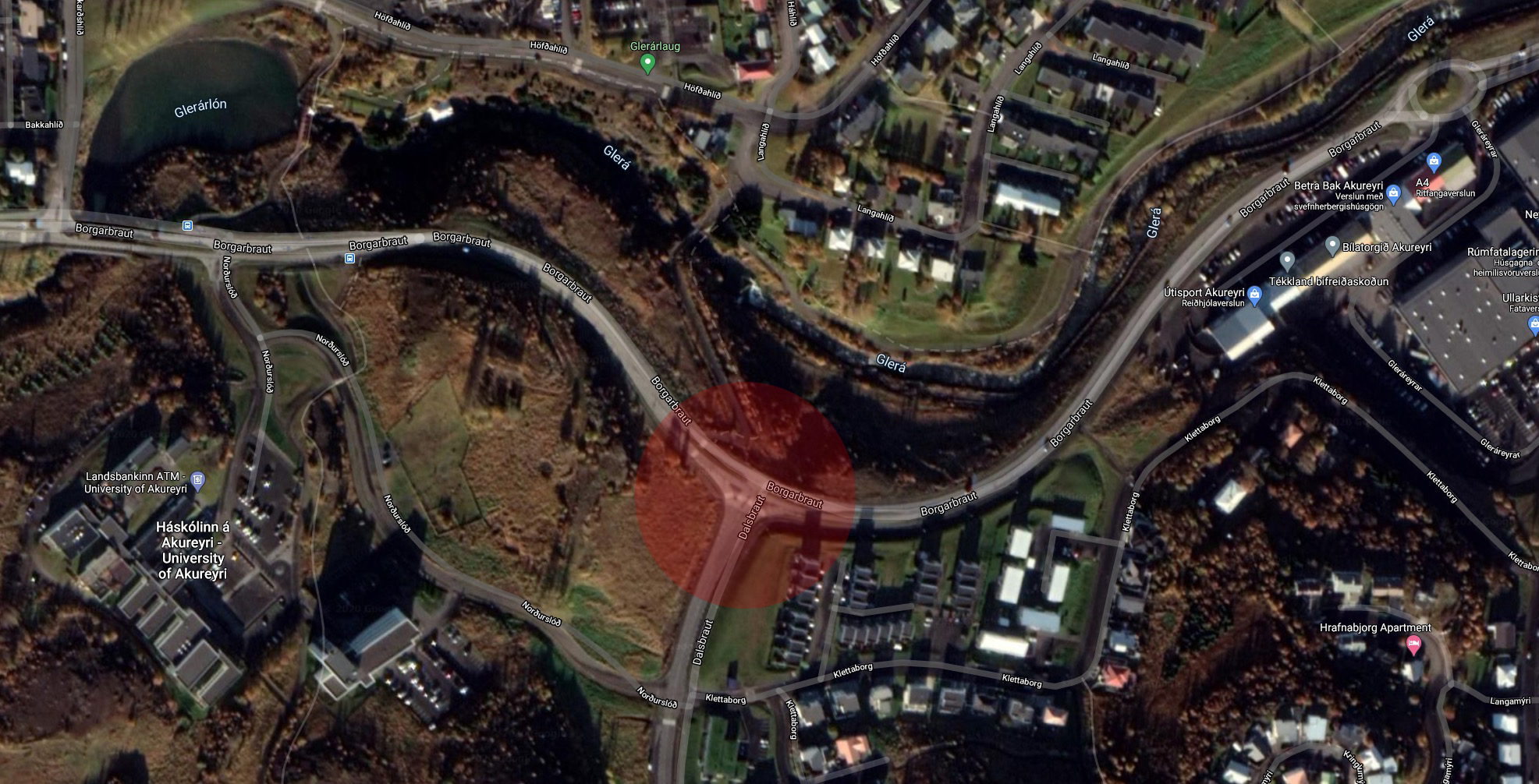 Ekið á dreng á rafmagnshlaupahjóli við Borgarbraut Ekið á dreng á rafmagnshlaupahjóli við Borgarbraut