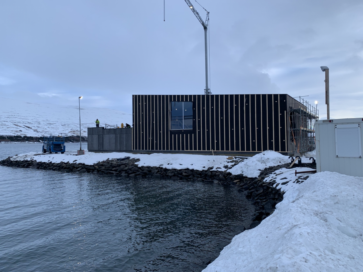 Framkvæmdir á aðstöðuhúsi Nökkva ganga vel Framkvæmdir á aðstöðuhúsi Nökkva ganga vel