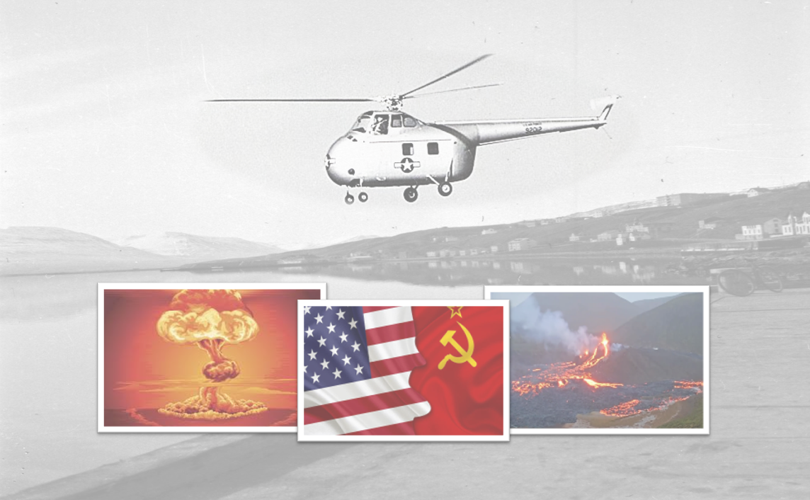 Þyrilfluga vakti athygli Akureyinga í kalda stríðinu Þyrilfluga vakti athygli Akureyinga í kalda stríðinu