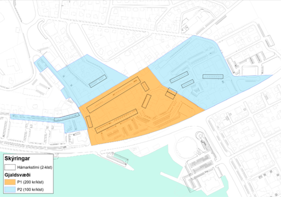 Gjaldskylda tekin upp á bílastæðum í miðbæ Akureyrar Gjaldskylda tekin upp á bílastæðum í miðbæ Akureyrar