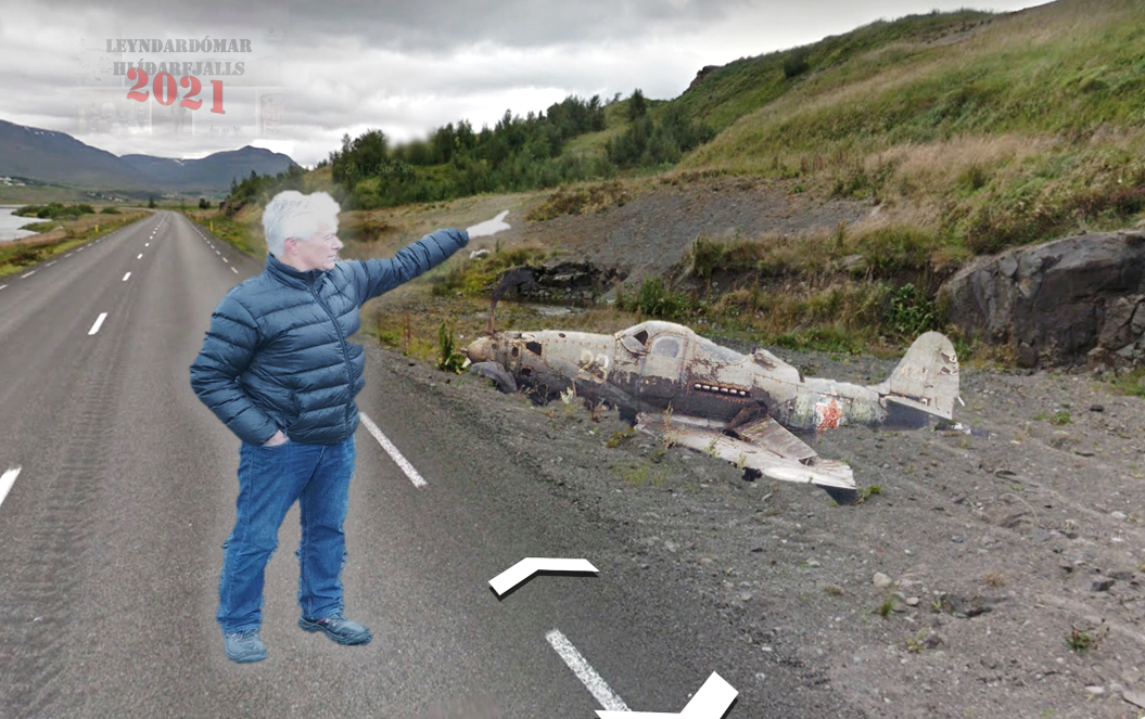 Er flak herflugvélar grafið ofan í jörðu í Eyjafirði?