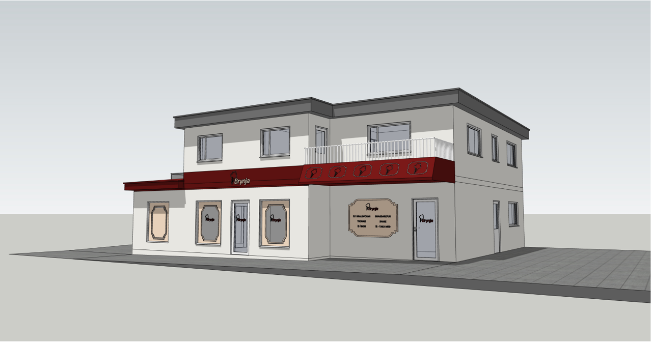 Ísbúðin Brynja á Akureyri fær andlitslyftingu Ísbúðin Brynja á Akureyri fær andlitslyftingu