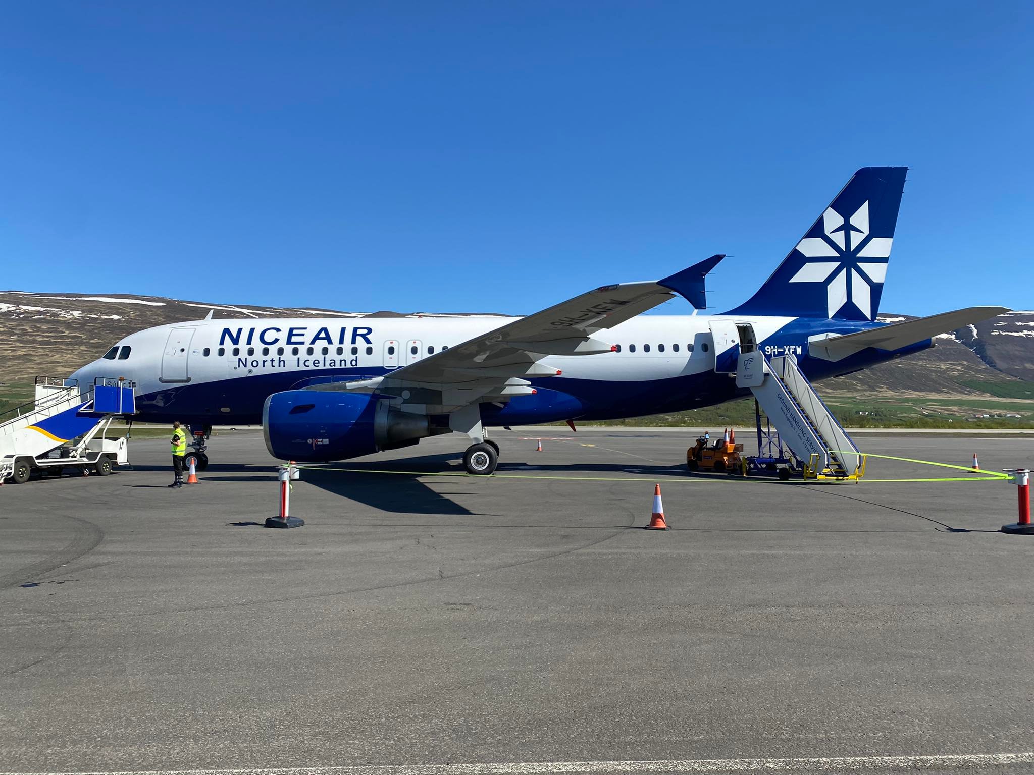 Flugvél Niceair lenti á Akureyrarflugvelli í fyrsta sinn