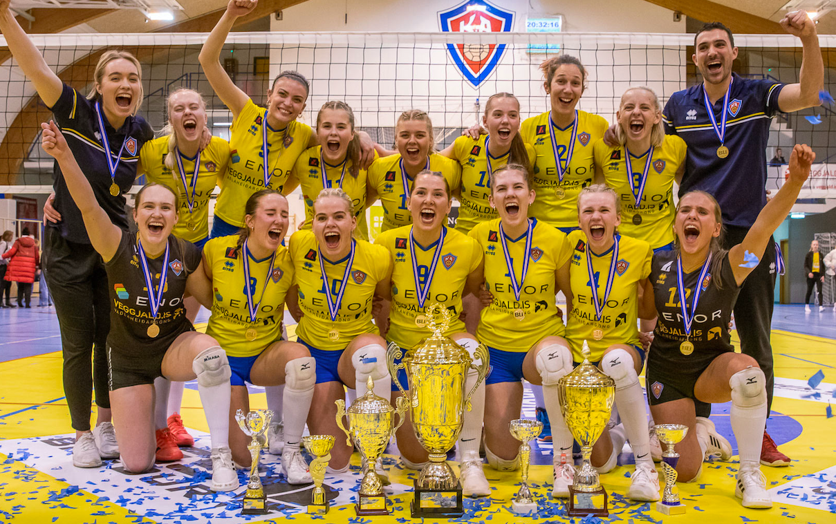 KA tryggði sér Íslandsmeistaratitilinn KA tryggði sér Íslandsmeistaratitilinn