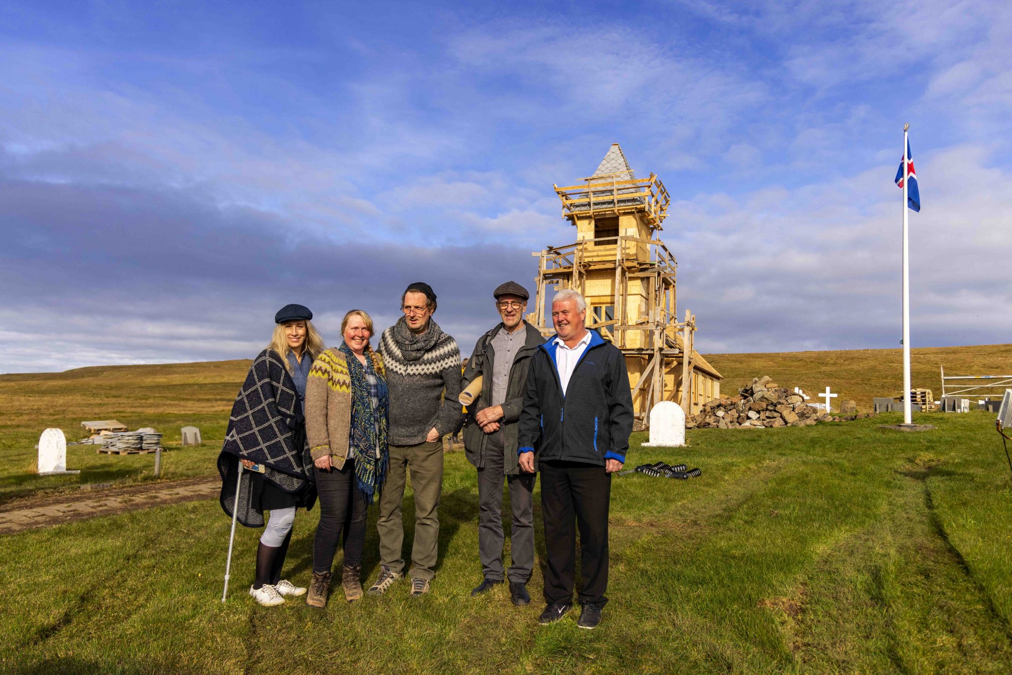 Ár síðan fréttir bárust af bruna kirkjunnar í Grímsey