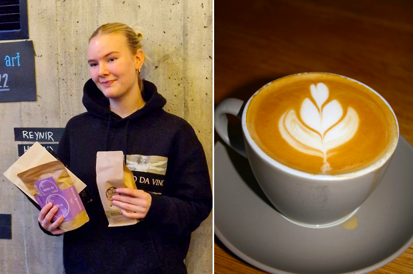 Andrea Björg sigraði í Latte art keppni á Akureyri