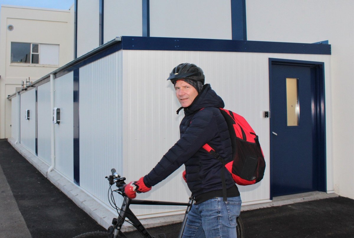„Hjólageymslan er hvatning til fólks að hjóla í vinnuna“ „Hjólageymslan er hvatning til fólks að hjóla í vinnuna“
