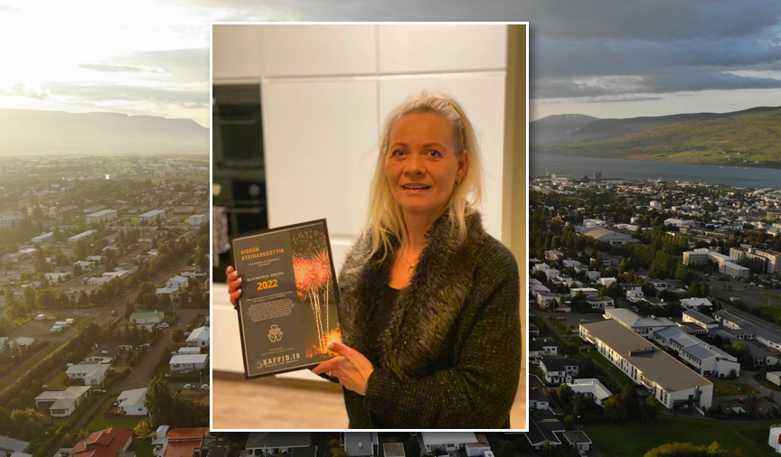 Sigrún Steinarsdóttir valin manneskja ársins 2022 af lesendum Kaffið.is Sigrún Steinarsdóttir valin manneskja ársins 2022 af lesendum Kaffið.is