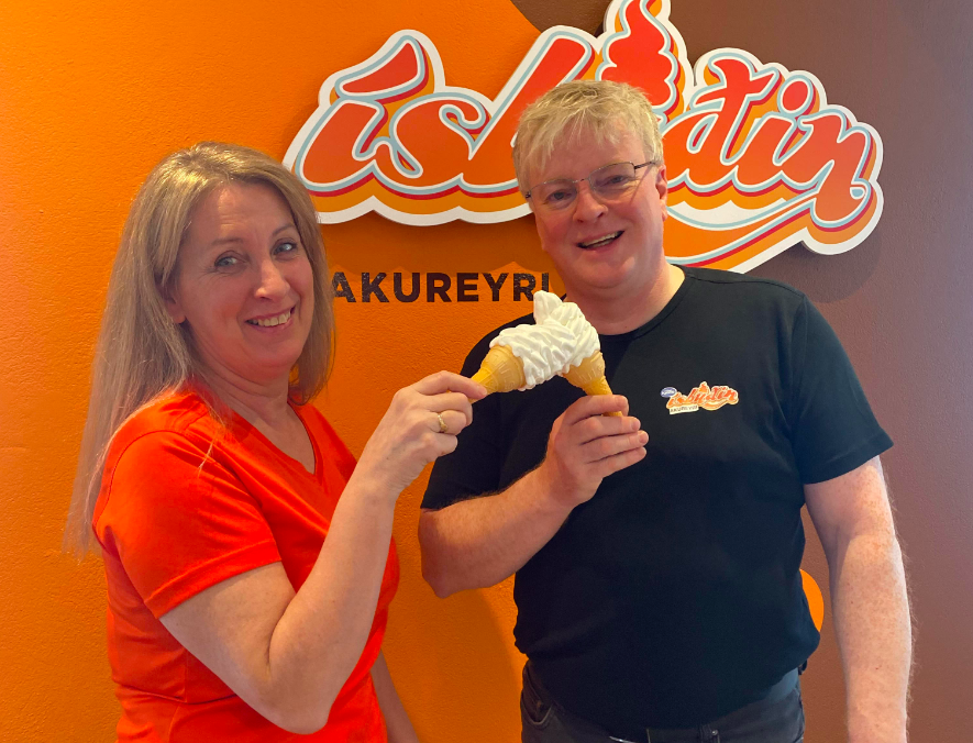 Ísbúðin á Akureyri fagnar 10 ára afmæli Ísbúðin á Akureyri fagnar 10 ára afmæli