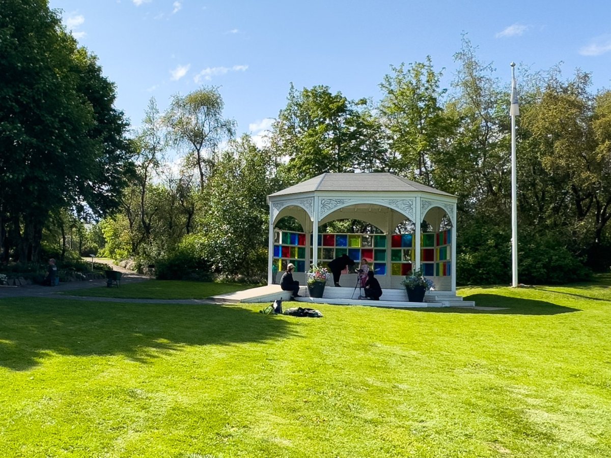 Akureyringar fagna þjóðhátíð í Lystigarðinum