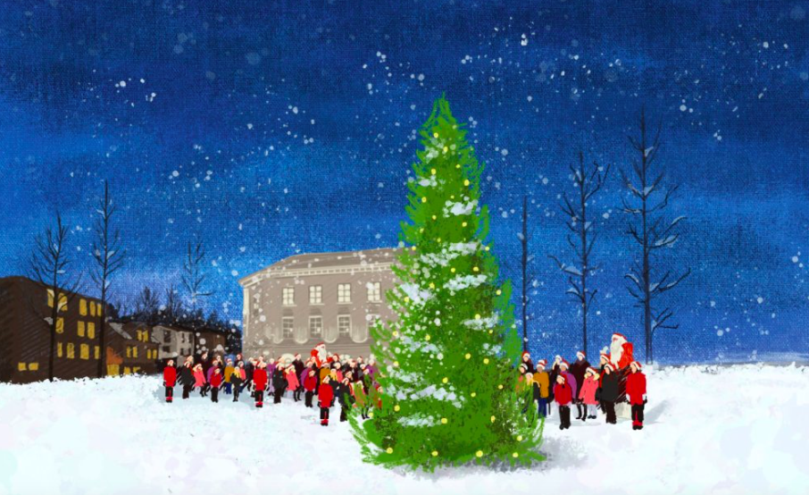 Ljósin tendruð á jólatrénu á Ráðhústorgi Ljósin tendruð á jólatrénu á Ráðhústorgi