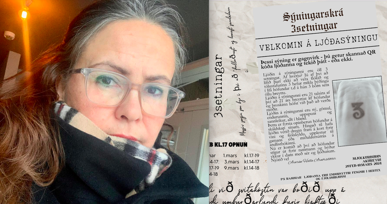 Gagnvirk Ljóðasýning opnar í Mjólkurbúðinni