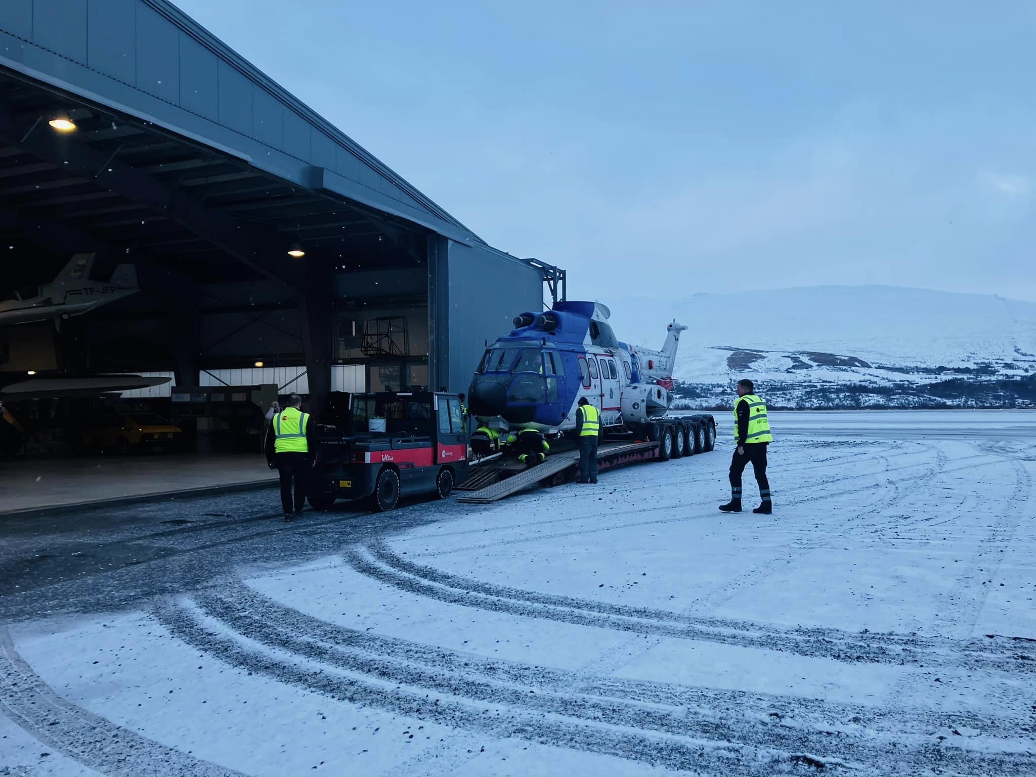 TF-LÍF komin á Flugsafn Íslands