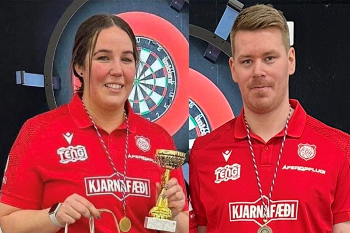 Kolbrún Gígja og Valþór Atli til vara hjá landsliðinu í pílukasti