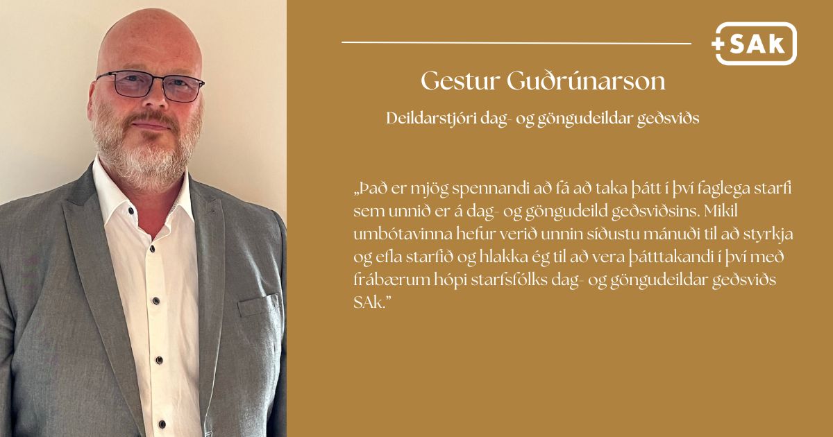 Gestur ráðinn deildarstjóri dag- og göngudeildar Gestur ráðinn deildarstjóri dag- og göngudeildar