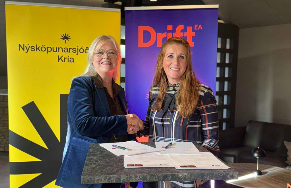 Nýsköpunarsjóðurinn Kría og Drift EA skrifa undir samstarfssamning