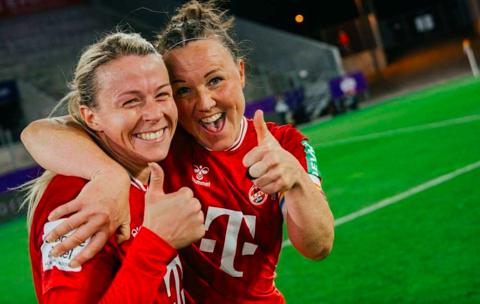 Sandra skoraði aftur tvö mörk