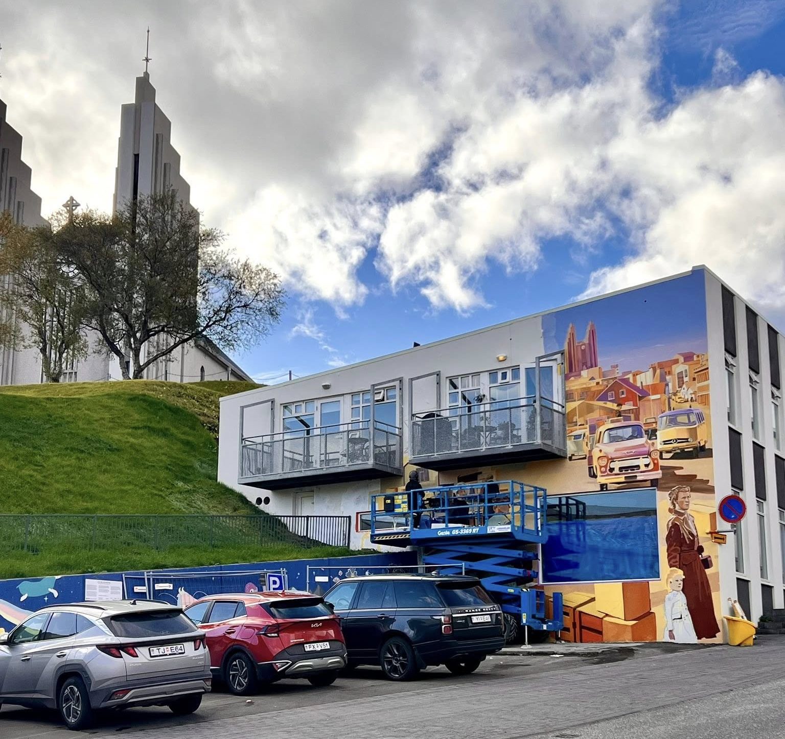 Ný veggjalist í Listagilinu