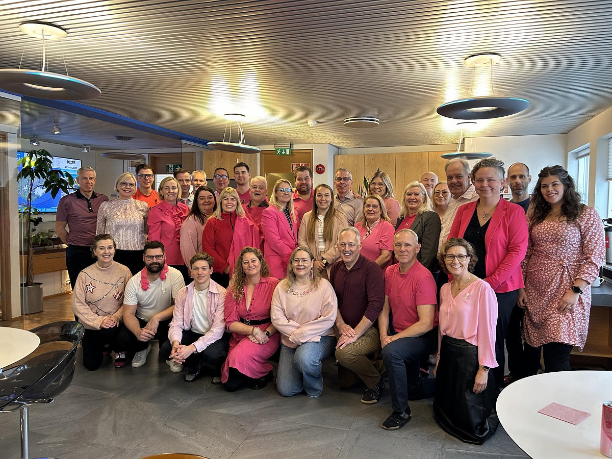 Bleikur dagur hjá starfsfólki Samherja