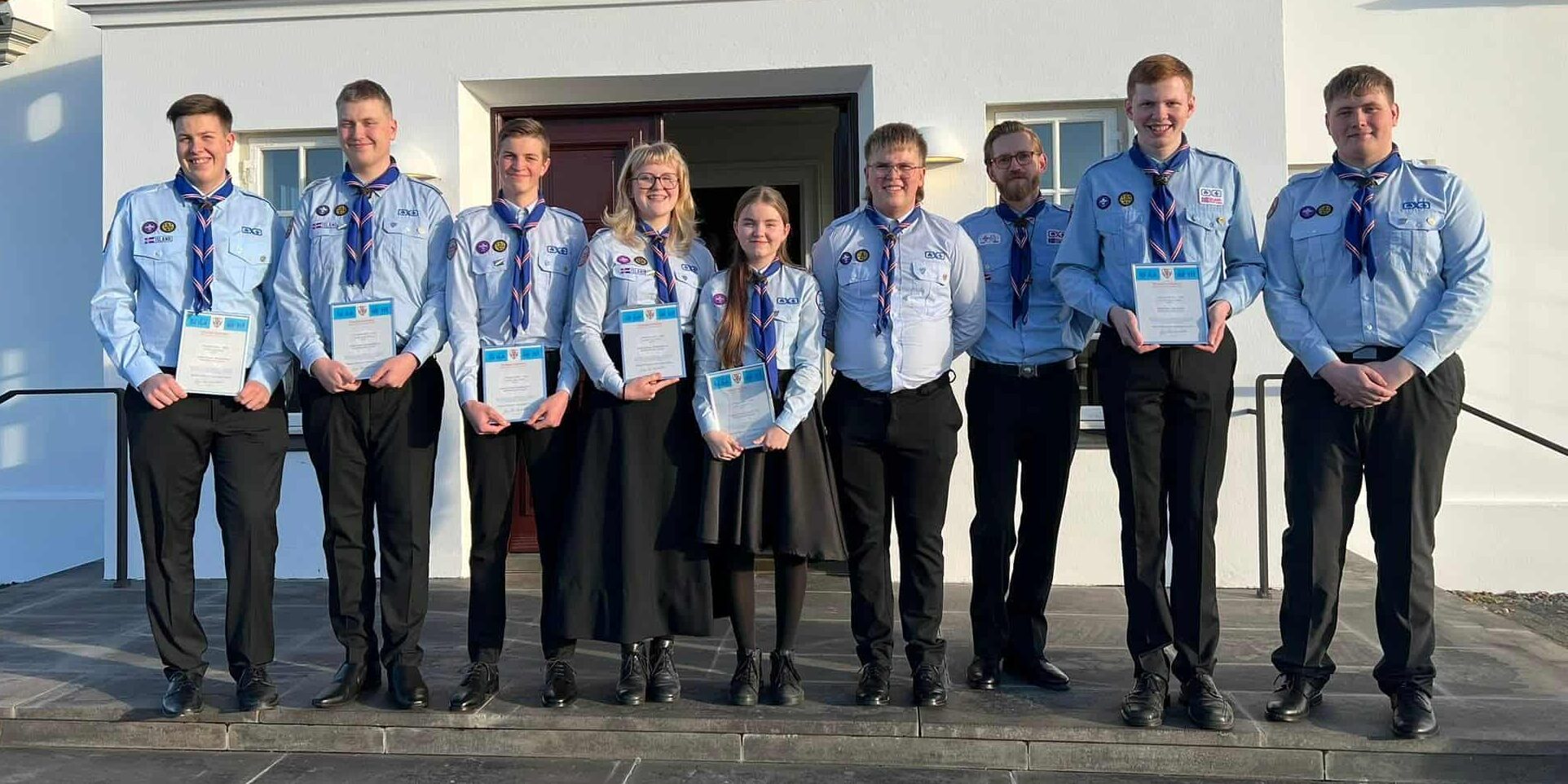 Átta skátar úr Klakki sæmdir forsetamerkinu Átta skátar úr Klakki sæmdir forsetamerkinu