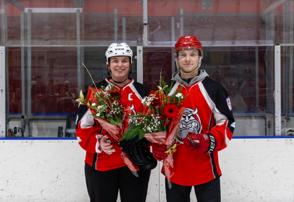 Silvía og Unnar eru íþróttafólk hokkídeildar SA árið 2025