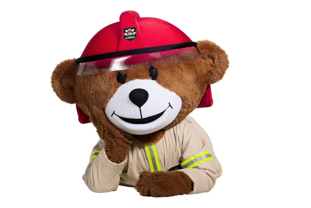 Björnis brunabangsi mætir á Glerártorg Björnis brunabangsi mætir á Glerártorg