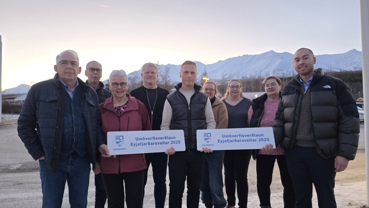 Aðalsteinn, Stefán og Vaka hlutu Umhverfisverðlaun Eyjafjarðarsveitar